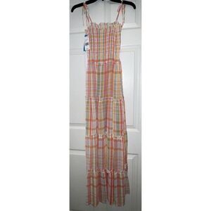 BLEU ROD BEATTIE Sz Large Hip to be Square 4 Tiered Cover Up Dress $100